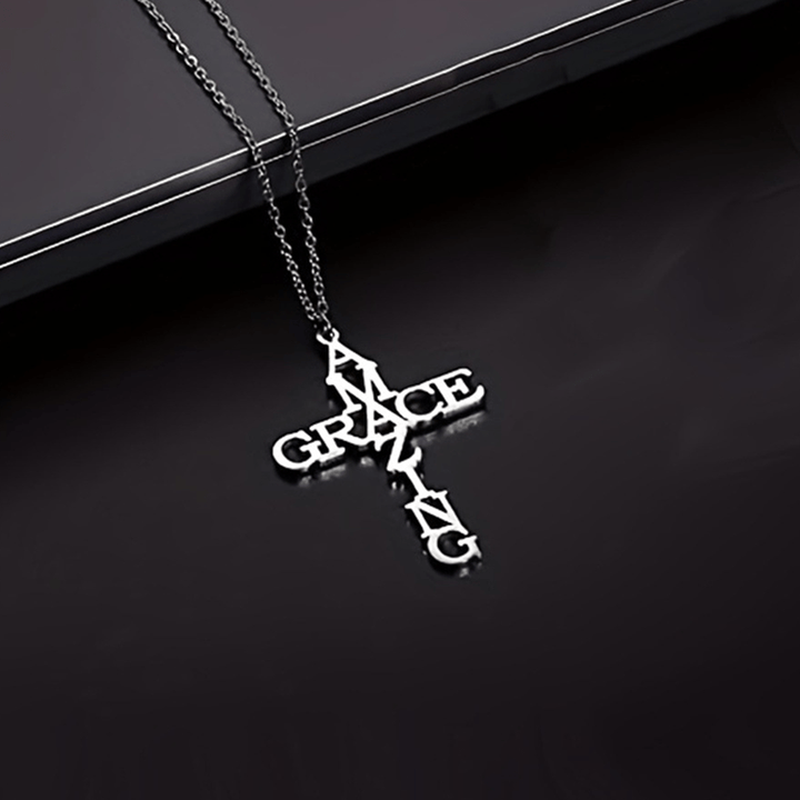 Christianartworkshop Collier Croix AMAZING GRACE : Un témoignage d'amour divin - image 5