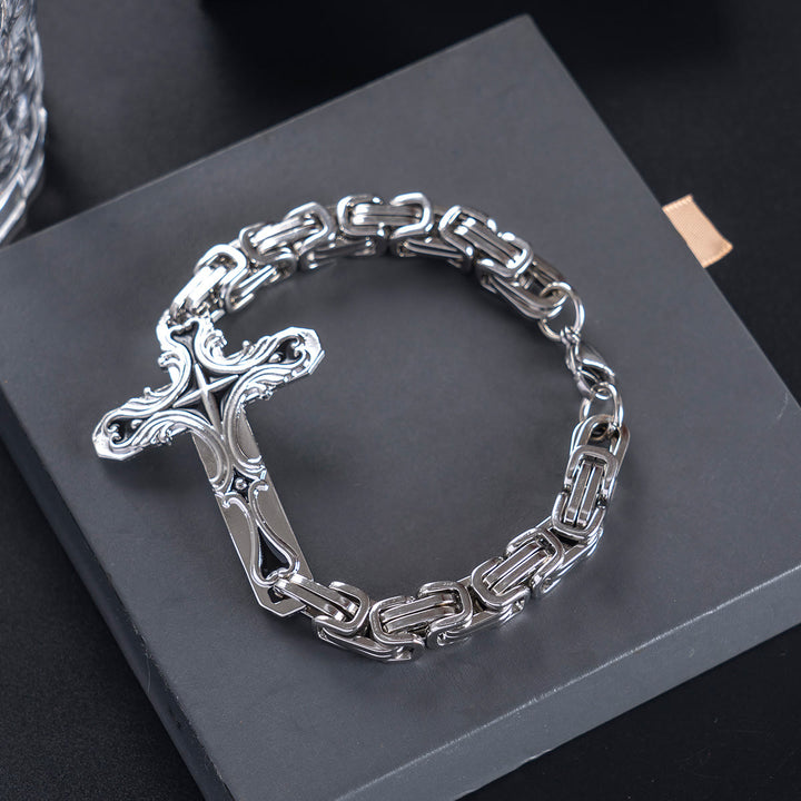 Bracelet homme Iron & Faith de Christianartworkshop : Force et rédemption dans chaque maillon - image 3
