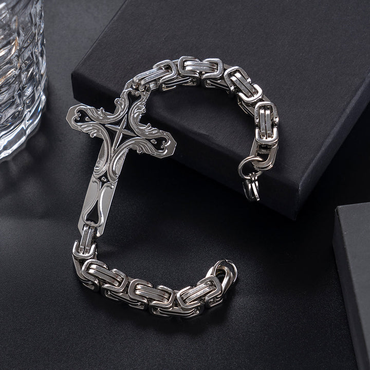 Bracelet homme Iron & Faith de Christianartworkshop : Force et rédemption dans chaque maillon - image 4