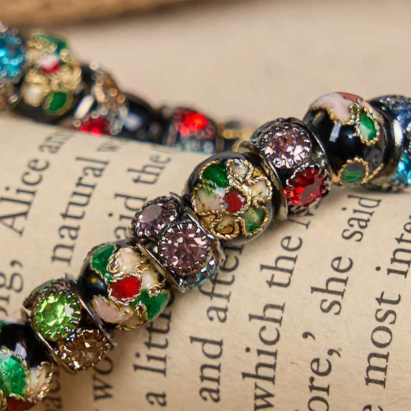 Bracelet « Foi intemporelle » en perles cloisonnées artisanales de Christianartworkshop : un témoignage de la présence du Christ - image 10