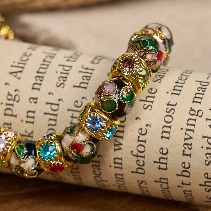 Bracelet « Foi intemporelle » en perles cloisonnées artisanales de Christianartworkshop : un témoignage de la présence du Christ - image 14