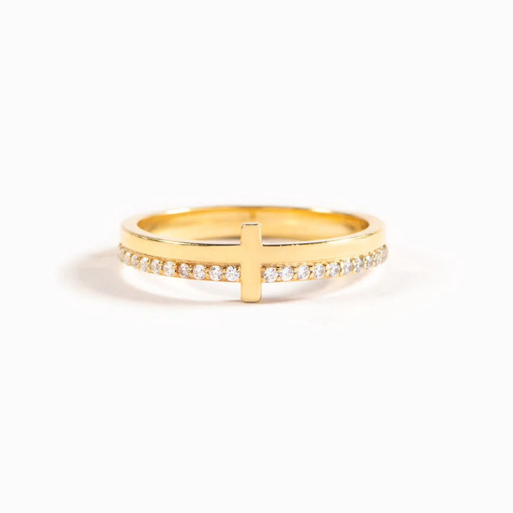 Bague « Prière » en argent 925 représentant Jésus et la croix, signée Christianartworkshop - Puiser la puissance divine dans la foi - image 3