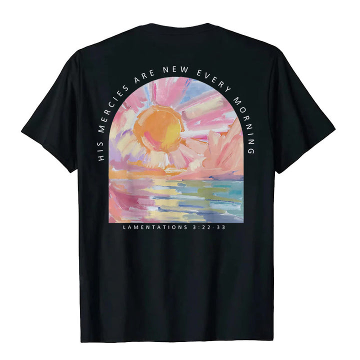 T-shirt Christianartworkshop « Sa miséricorde se renouvelle chaque matin » - image 4