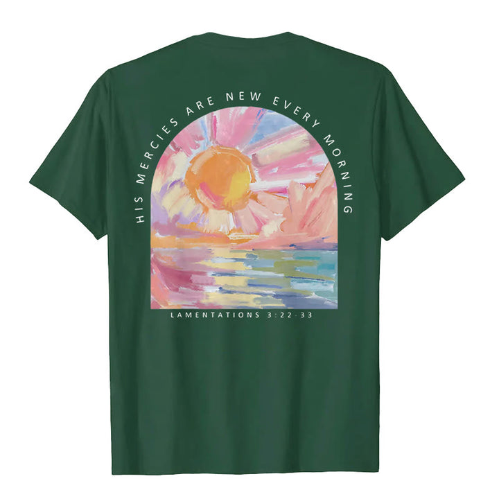 T-shirt Christianartworkshop « Sa miséricorde se renouvelle chaque matin » - image 19