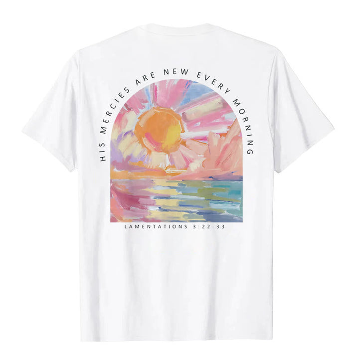 T-shirt Christianartworkshop « Sa miséricorde se renouvelle chaque matin » - image 0