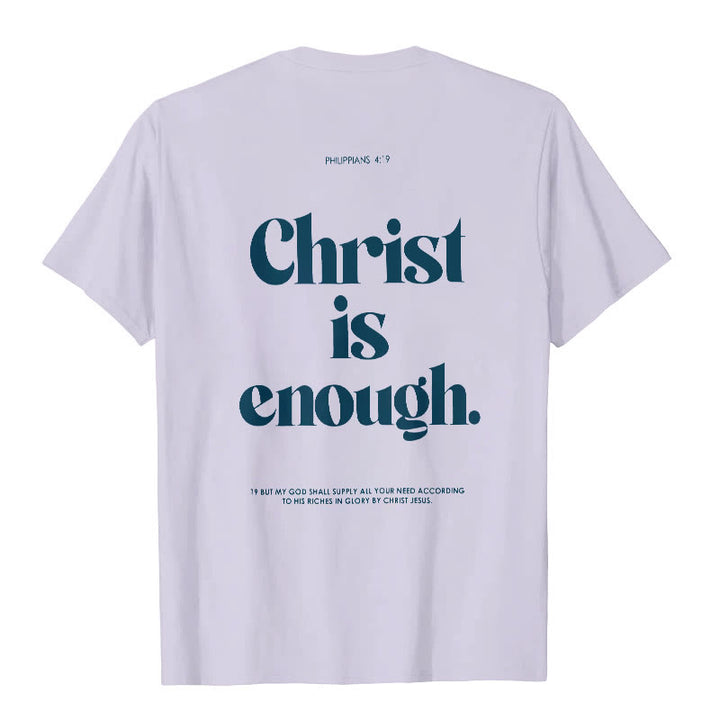T-shirt Christianartworkshop « Christ Is Enough » - Violet - 2XL - image 14