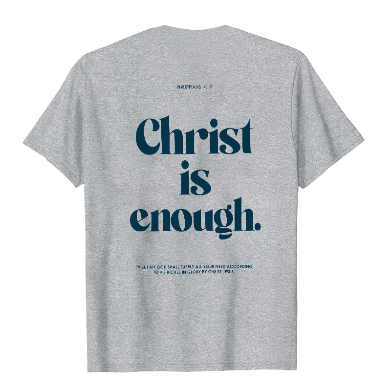 T-shirt Christianartworkshop « Christ Is Enough » - Gris - 2XL - image 16