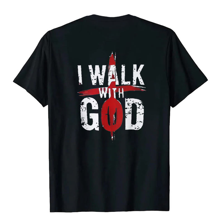 T-shirt Christianartworkshop « Je marcherai avec Dieu » - image 4