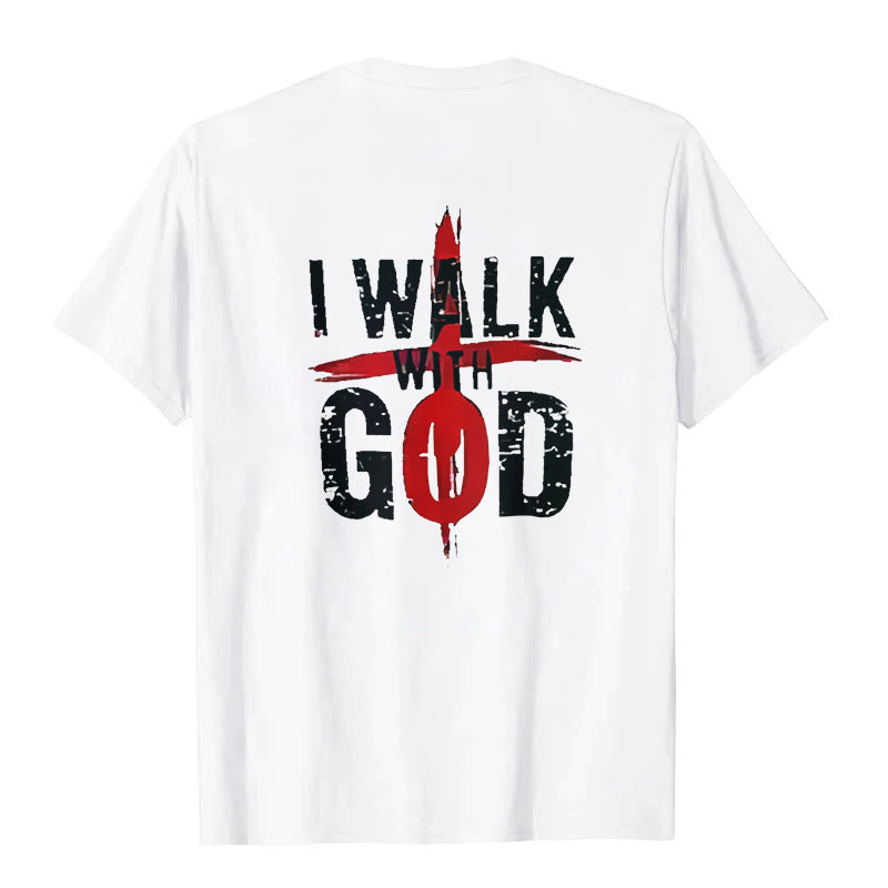 T-shirt Christianartworkshop « Je marcherai avec Dieu » - image 1
