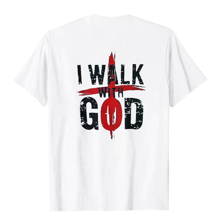 T-shirt Christianartworkshop « Je marcherai avec Dieu » - image 1