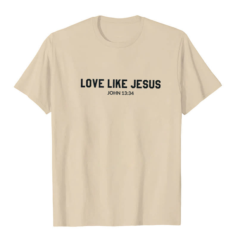 T-shirt Christianartworkshop « Aimer comme Jésus » - Beige - 2XL - image 2