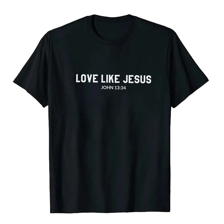 T-shirt Christianartworkshop « Aimer comme Jésus » - Noir - 2XL - image 1