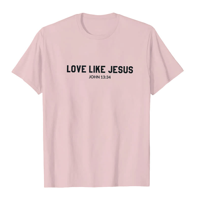 T-shirt Christianartworkshop « Aimer comme Jésus » - Rose - 2XL - image 4