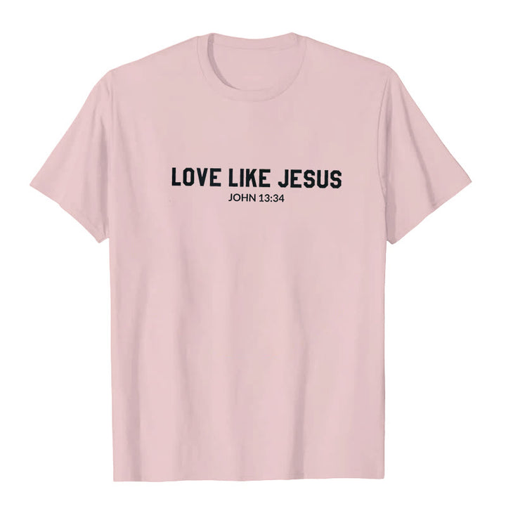 T-shirt Christianartworkshop « Aimer comme Jésus » - Rose - 2XL - image 4