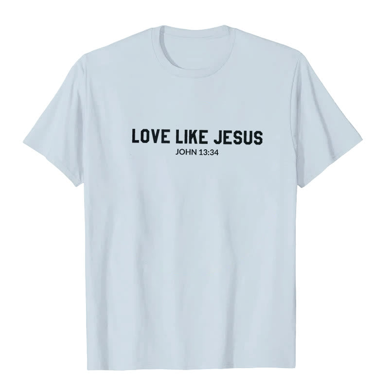 T-shirt Christianartworkshop « Aimer comme Jésus » - Bleu - 2XL - image 3