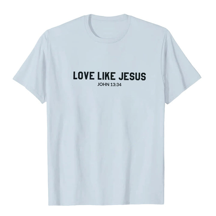 T-shirt Christianartworkshop « Aimer comme Jésus » - Bleu - 2XL - image 3
