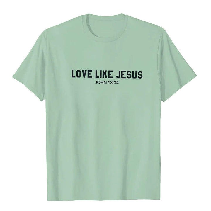 T-shirt Christianartworkshop « Aimer comme Jésus » - Vert clair - 2XL - image 5