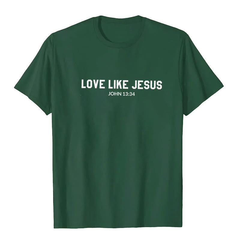 T-shirt Christianartworkshop « Aimer comme Jésus » - Vert foncé - 2XL - image 6