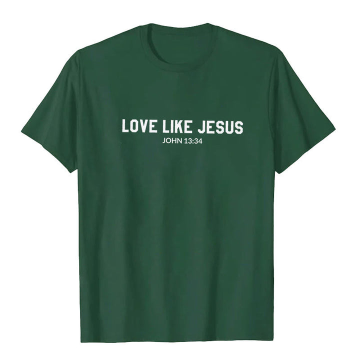 T-shirt Christianartworkshop « Aimer comme Jésus » - Vert foncé - 2XL - image 6