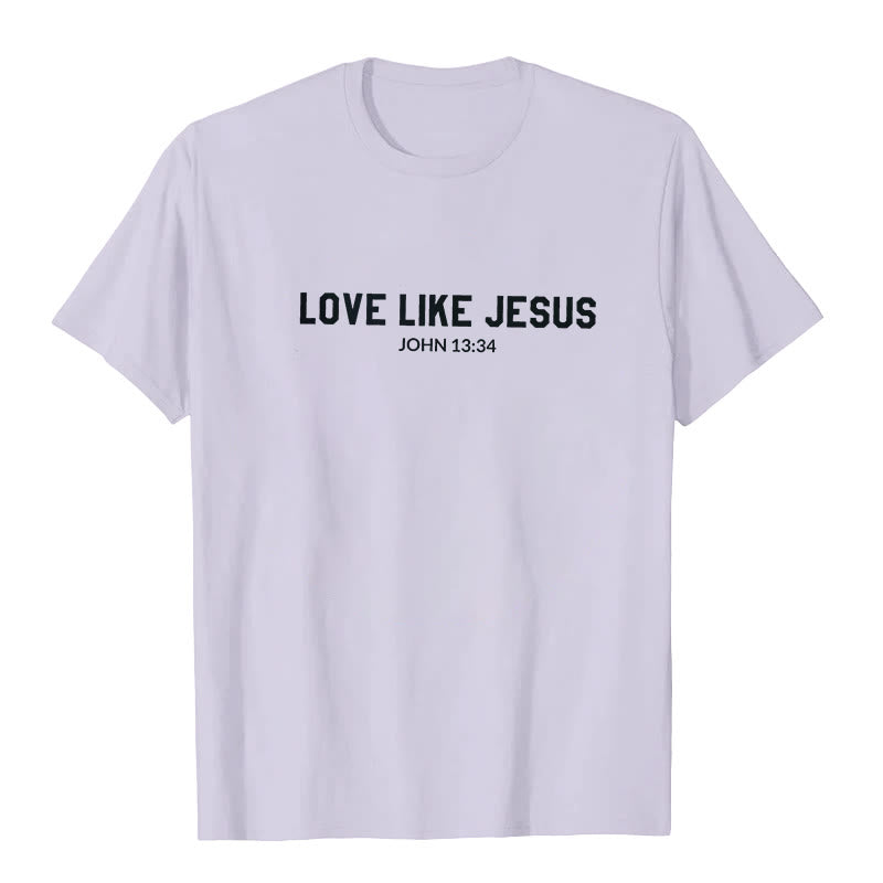 T-shirt Christianartworkshop « Aimer comme Jésus » - Violet - 2XL - image 7