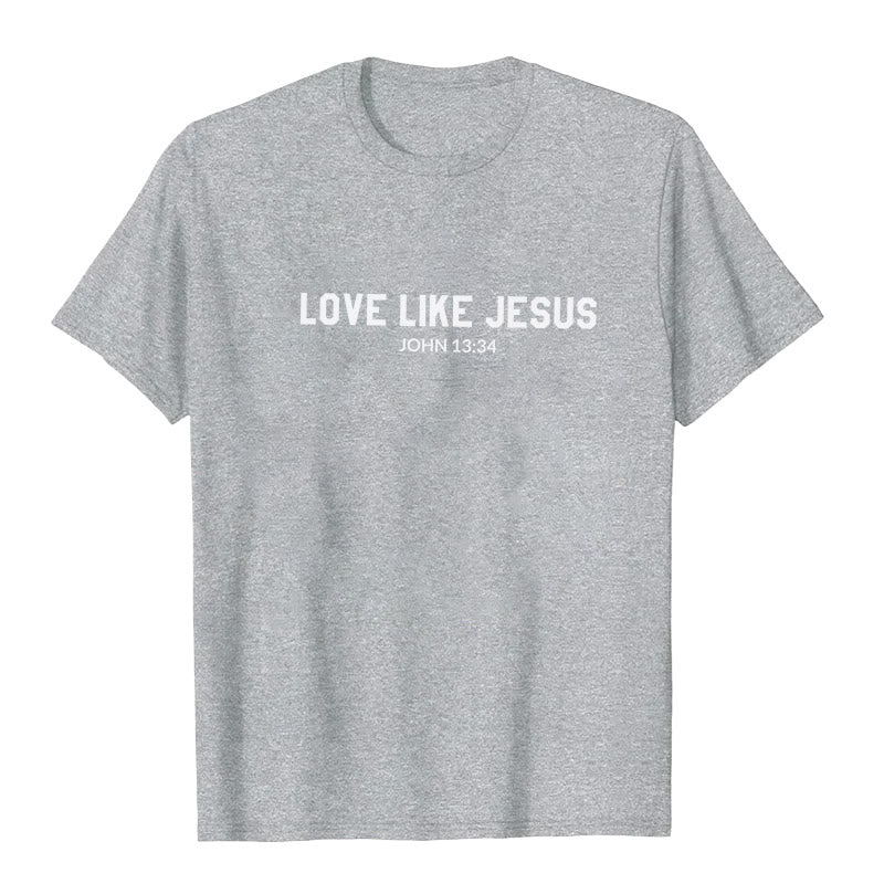 T-shirt Christianartworkshop « Aimer comme Jésus » - Gris - 2XL - image 8