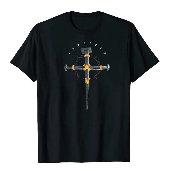 T-shirt Croix du Pardon de Christianartworkshop - Noir - 2XL - image 1