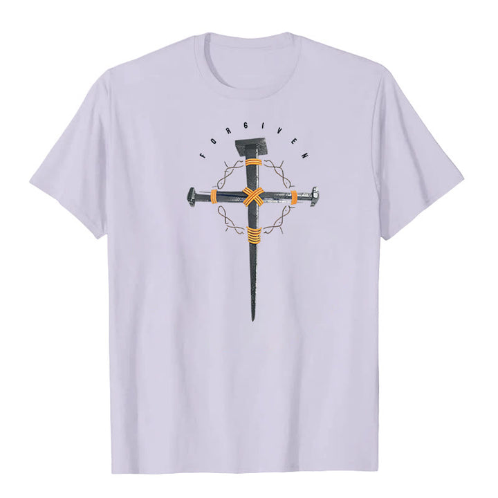 T-shirt Croix du Pardon de Christianartworkshop - Violet - 2XL - image 7