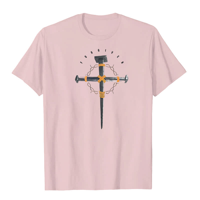 T-shirt Croix du Pardon de Christianartworkshop - Rose - 2XL - image 4