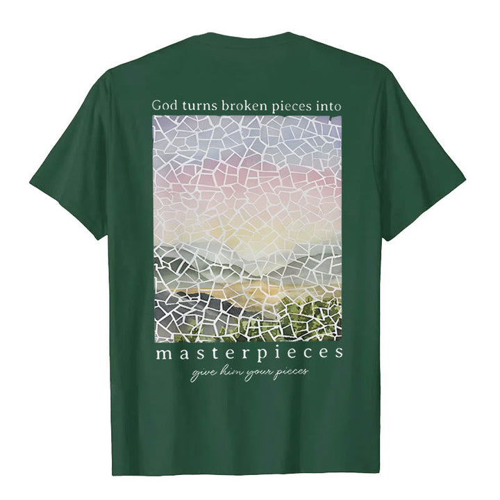 T-shirt Christianartworkshop « Dieu transforme les morceaux brisés en chefs-d'œuvre » - image 19