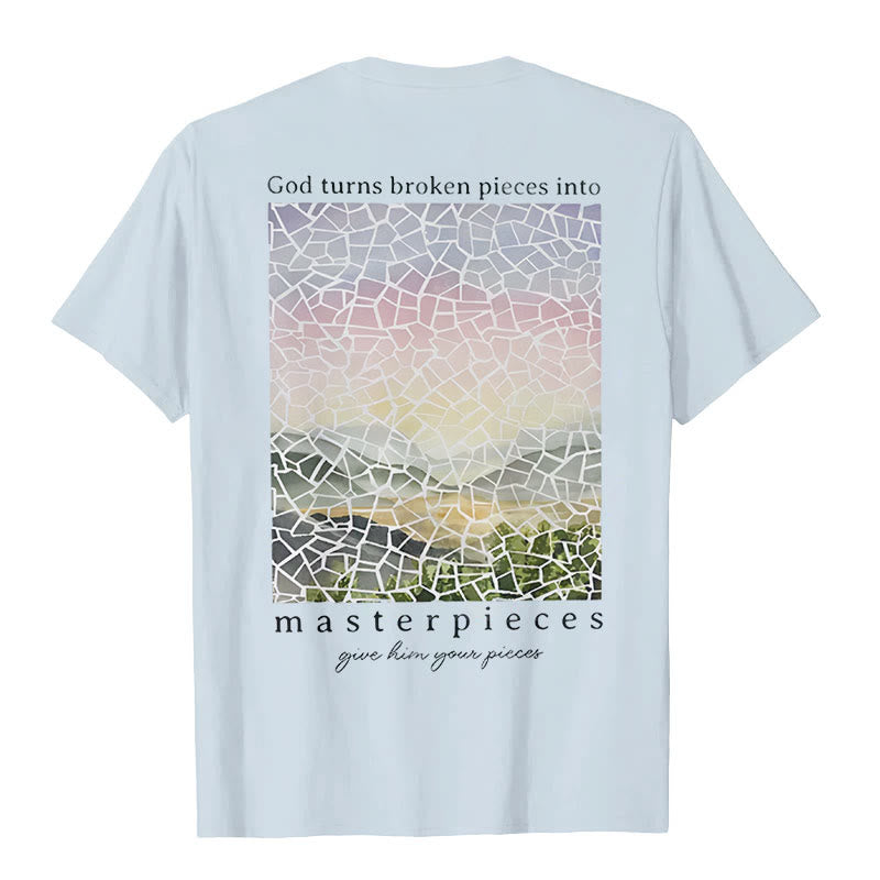 T-shirt Christianartworkshop « Dieu transforme les morceaux brisés en chefs-d'œuvre » - image 10