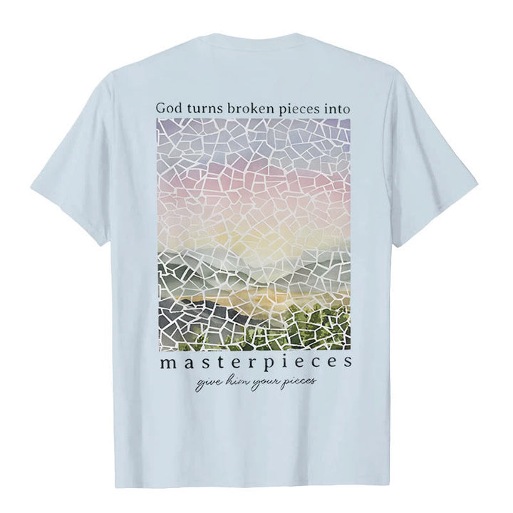 T-shirt Christianartworkshop « Dieu transforme les morceaux brisés en chefs-d'œuvre » - image 10