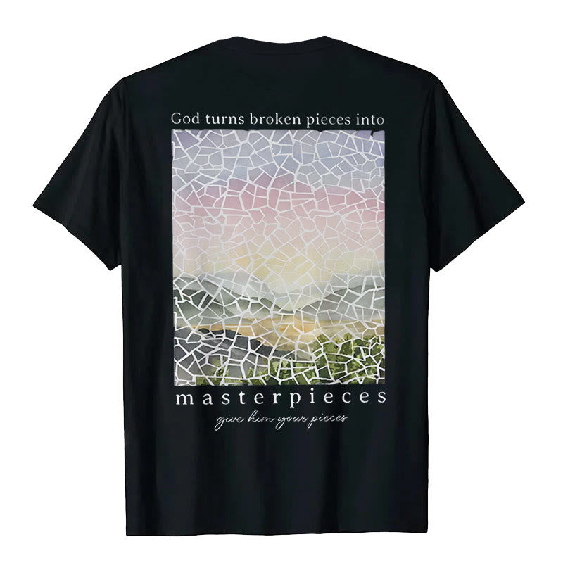 T-shirt Christianartworkshop « Dieu transforme les morceaux brisés en chefs-d'œuvre » - image 4