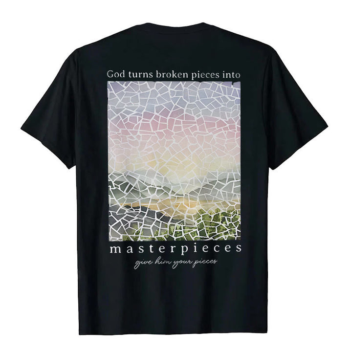 T-shirt Christianartworkshop « Dieu transforme les morceaux brisés en chefs-d'œuvre » - image 4