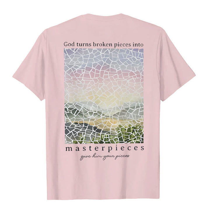 T-shirt Christianartworkshop « Dieu transforme les morceaux brisés en chefs-d'œuvre » - image 13