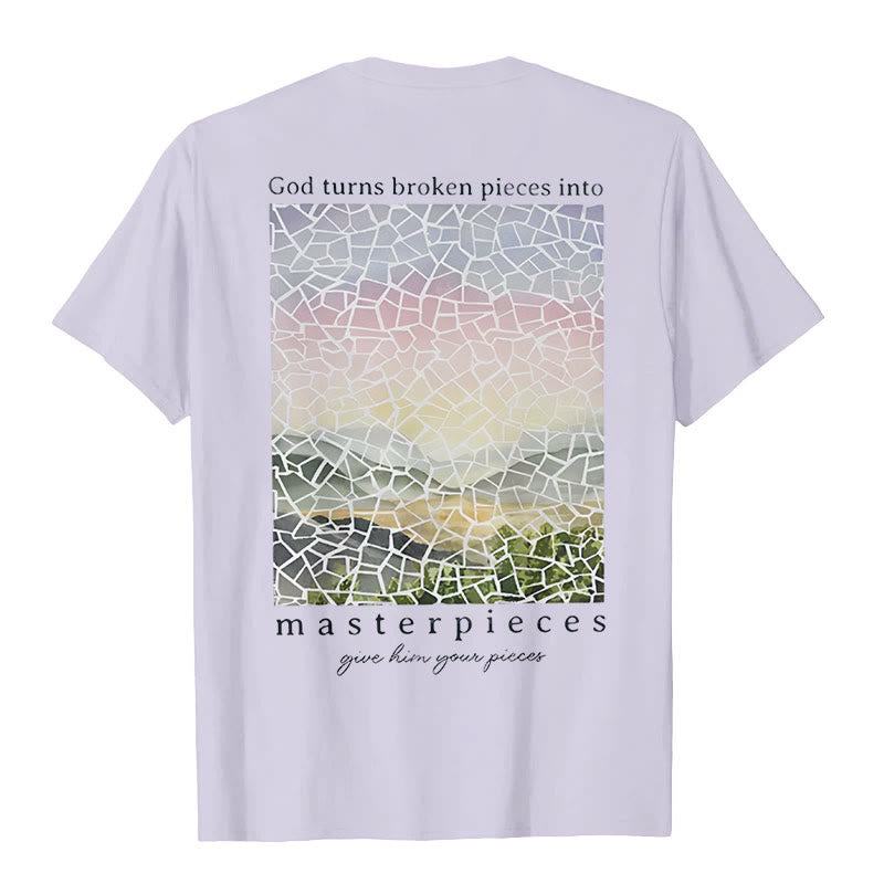 T-shirt Christianartworkshop « Dieu transforme les morceaux brisés en chefs-d'œuvre » - image 22