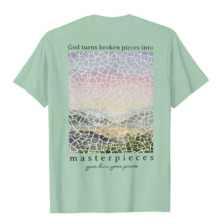 T-shirt Christianartworkshop « Dieu transforme les morceaux brisés en chefs-d'œuvre » - image 16