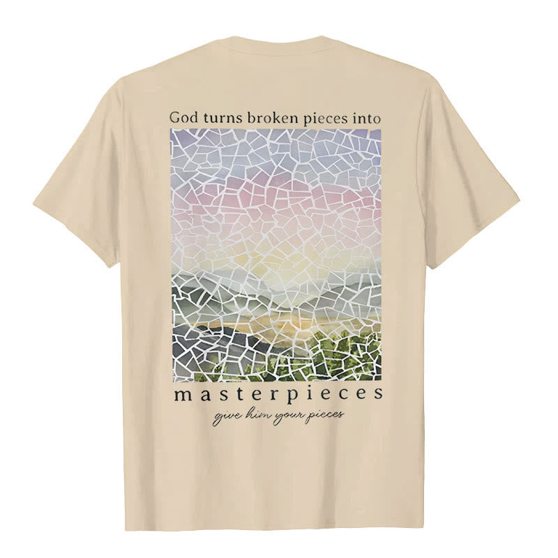 T-shirt Christianartworkshop « Dieu transforme les morceaux brisés en chefs-d'œuvre » - image 7