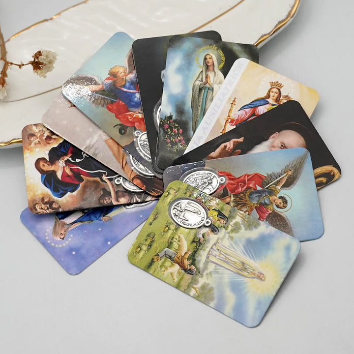 Christianartworkshop Carte en papier représentant Notre-Dame, Jésus et les anges : un symbole du Saint-Esprit et de la puissance - image 2