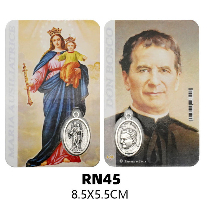 Christianartworkshop Carte en papier représentant Notre-Dame, Jésus et les anges : un symbole du Saint-Esprit et de la puissance - Style4 - image 7