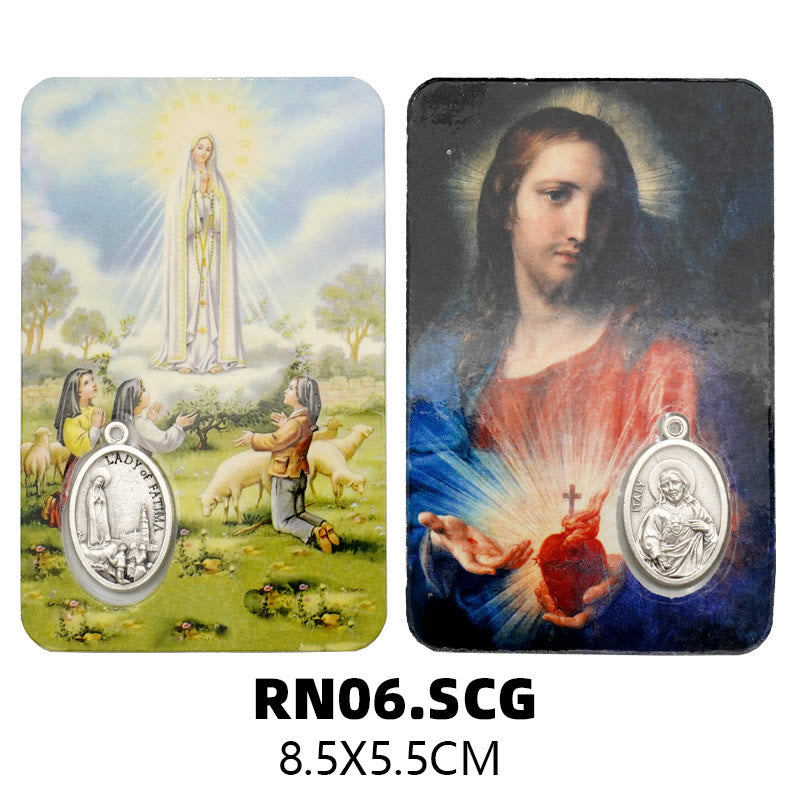 Christianartworkshop Carte en papier représentant Notre-Dame, Jésus et les anges : un symbole du Saint-Esprit et de la puissance - Style9 - image 12