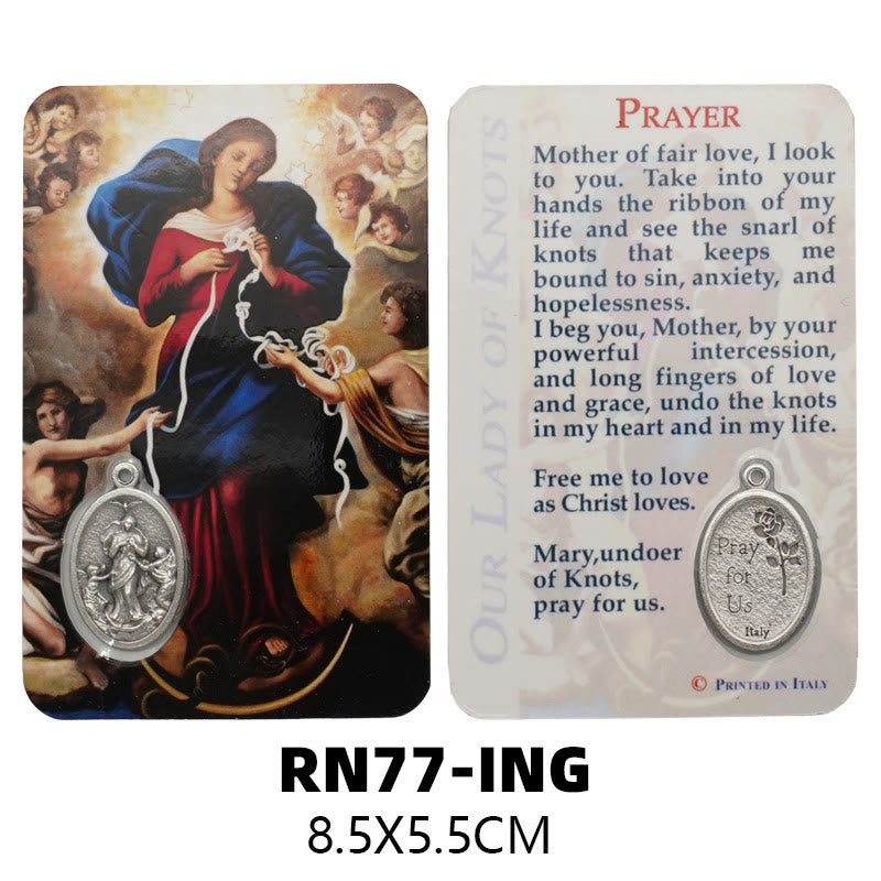 Christianartworkshop Carte en papier représentant Notre-Dame, Jésus et les anges : un symbole du Saint-Esprit et de la puissance - Style8 - image 11