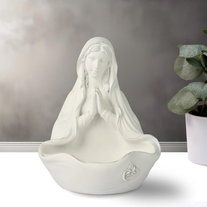 Christianartworkshop Porte-chapelet blanc Notre-Dame : Accueillir la tranquillité dans la grâce divine - Notre Dame - image 0