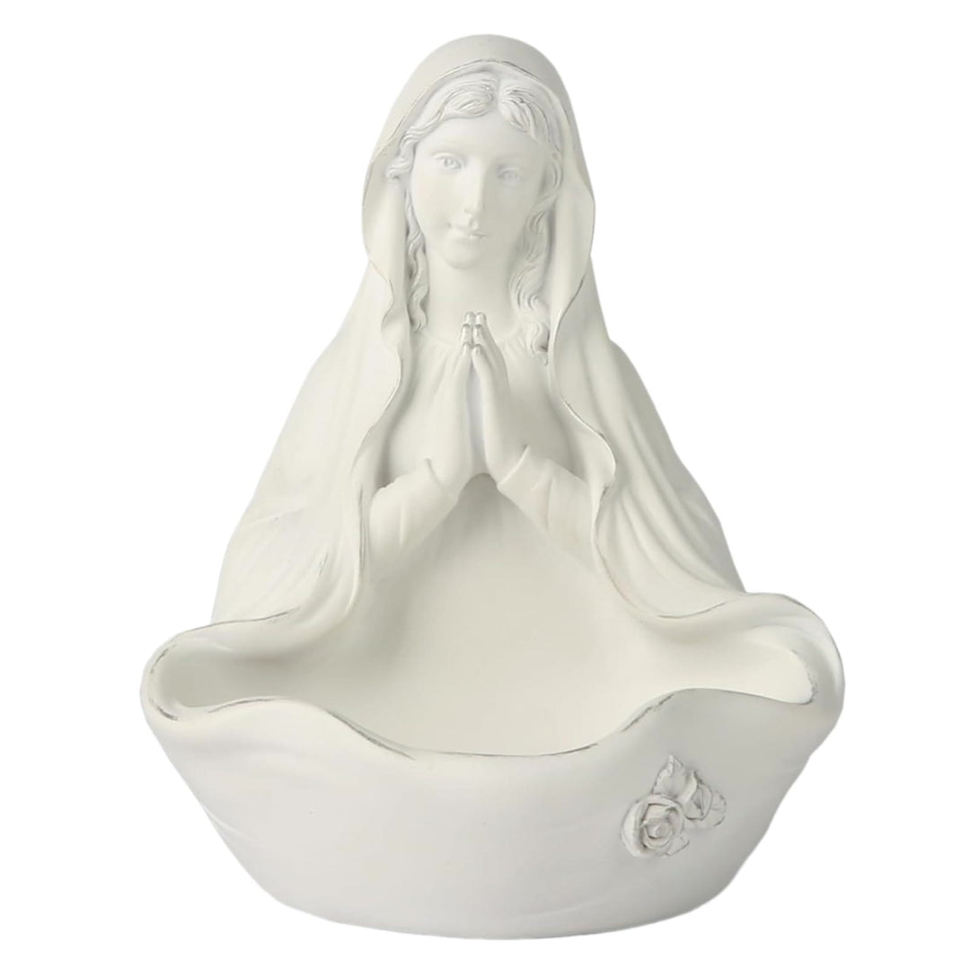 Christianartworkshop Porte-chapelet blanc Notre-Dame : Accueillir la tranquillité dans la grâce divine - image 2
