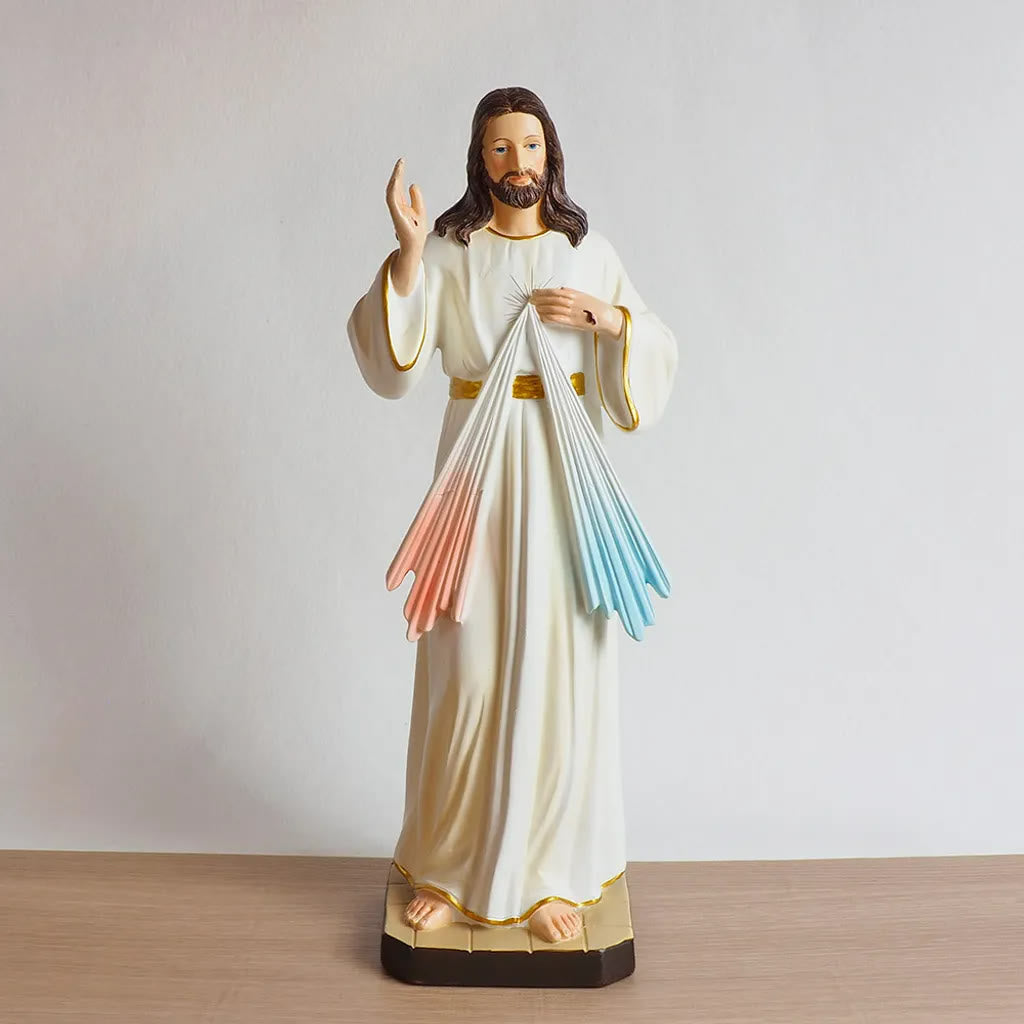 Christianartworkshop Ornement de bureau Jésus Miséricorde Divine : Répandre la lumière du salut - Miséricorde divine - image 0