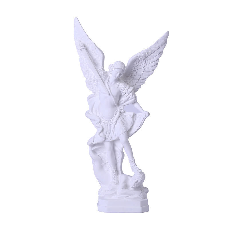 Christianartworkshop Ornement de bureau en résine représentant l'archange saint Michel : un symbole inspirant la dévotion - image 2