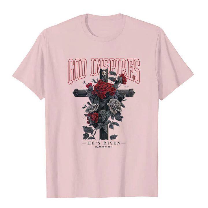 T-shirt Christianartworkshop « DIEU INSPIRANT » - Rose - 2XL - image 4