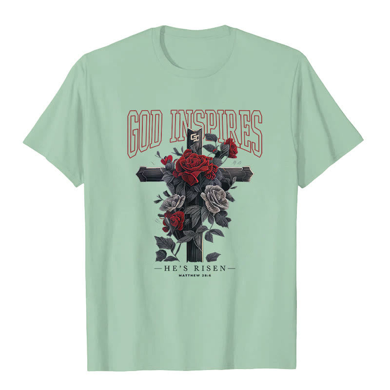 T-shirt Christianartworkshop « DIEU INSPIRANT » - Vert clair - 2XL - image 5
