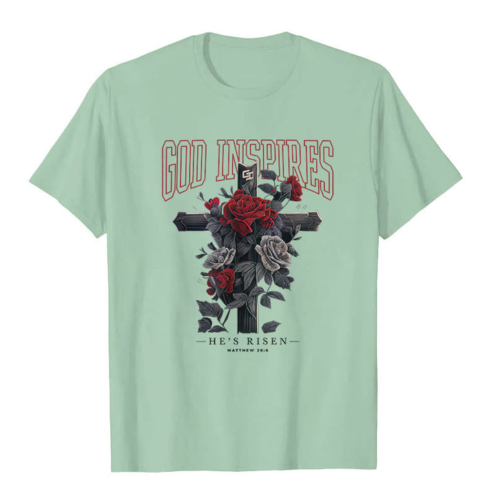 T-shirt Christianartworkshop « DIEU INSPIRANT » - Vert clair - 2XL - image 5