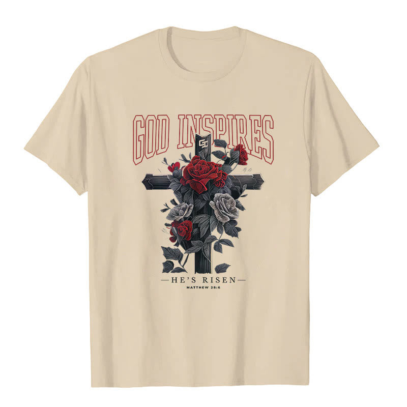 T-shirt Christianartworkshop « DIEU INSPIRANT » - Beige - 2XL - image 2