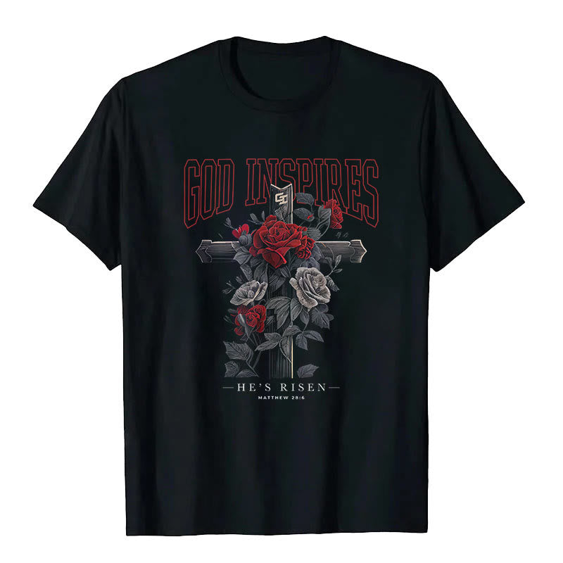 T-shirt Christianartworkshop « DIEU INSPIRANT » - Noir - 2XL - image 1